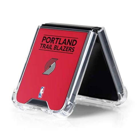 NBA Portland Trail Blazers Standard - Red Galaxy Z Flip5 5G Clear Case