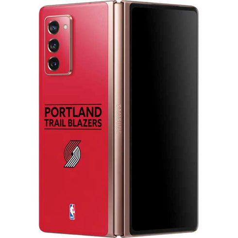 NBA Portland Trail Blazers Standard - Red Galaxy Z Fold2 5G Skin