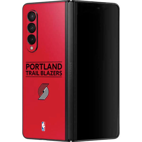 NBA Portland Trail Blazers Standard - Red Galaxy Z Fold3 5G Skin