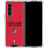 NBA Portland Trail Blazers Standard - Red Galaxy Z Fold4 5G Clear Case