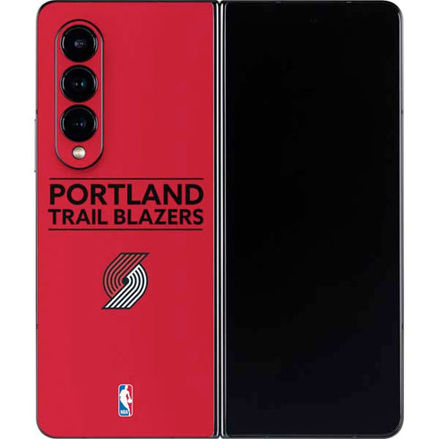NBA Portland Trail Blazers Standard - Red Galaxy Z Fold4 5G Skin