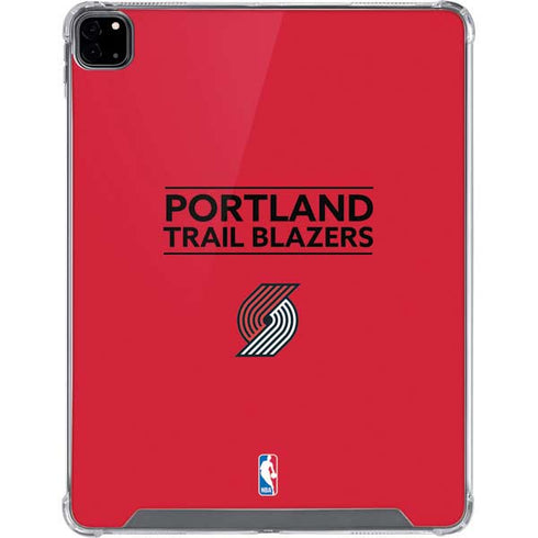 NBA Portland Trail Blazers Standard - Red iPad Pro 12.9in (2020) Clear Case