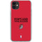 NBA Portland Trail Blazers Standard - Red iPhone 11 Clear Case