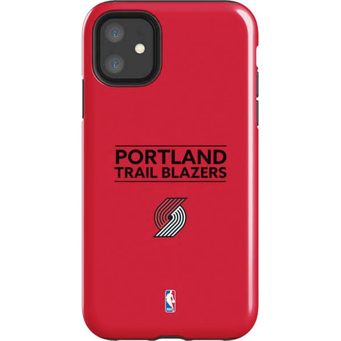 NBA Portland Trail Blazers Standard - Red iPhone 11 Impact Case