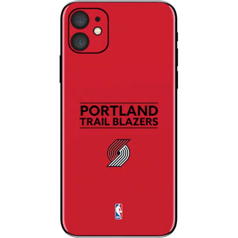 NBA Portland Trail Blazers Standard - Red iPhone 11 Skin