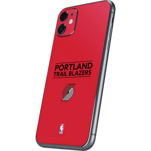 NBA Portland Trail Blazers Standard - Red iPhone 11 Skin