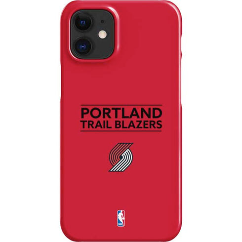 NBA Portland Trail Blazers Standard - Red iPhone 12 Mini Lite Case