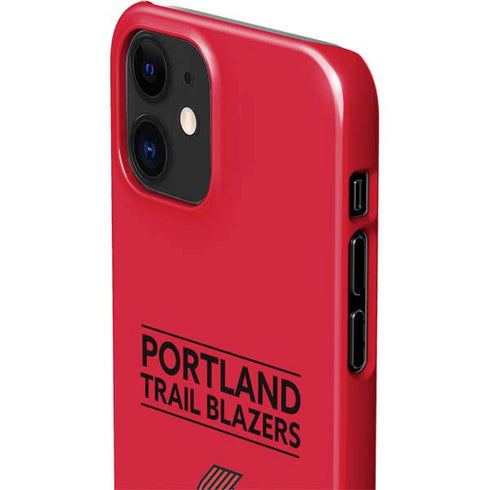 NBA Portland Trail Blazers Standard - Red iPhone 12 Mini Lite Case