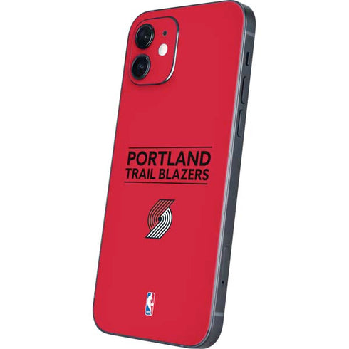 NBA Portland Trail Blazers Standard - Red iPhone 12 Mini Skin