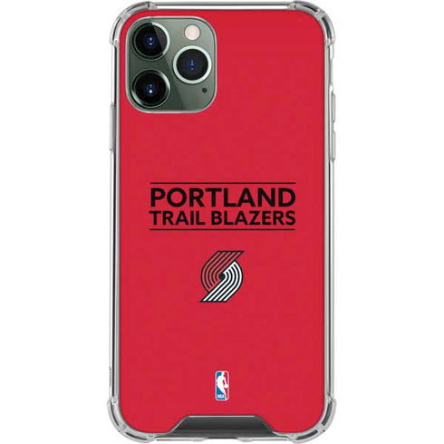 NBA Portland Trail Blazers Standard - Red iPhone 12 Pro Clear Case
