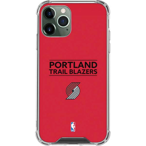 NBA Portland Trail Blazers Standard - Red iPhone 12 Pro Max Clear Case