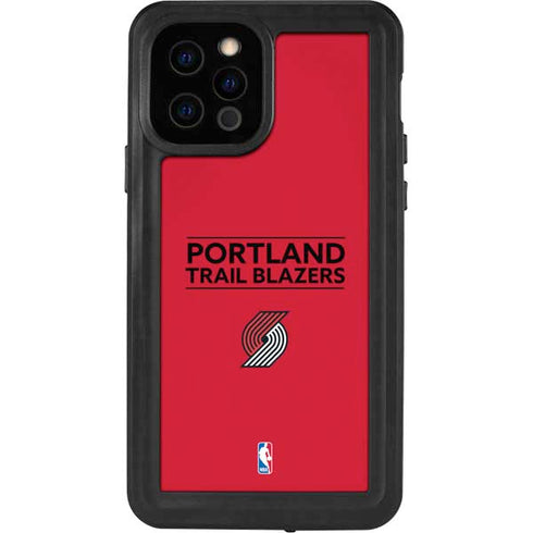 NBA Portland Trail Blazers Standard - Red iPhone 12 Pro Waterproof Case