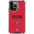 NBA Portland Trail Blazers Standard - Red iPhone 13 Pro Clear Case