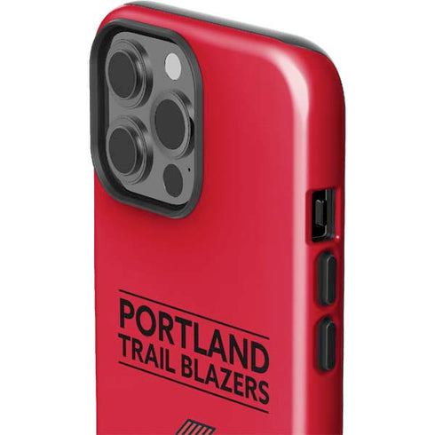 NBA Portland Trail Blazers Standard - Red iPhone 13 Pro Max Impact Case