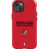 NBA Portland Trail Blazers Standard - Red iPhone 15 Impact Case