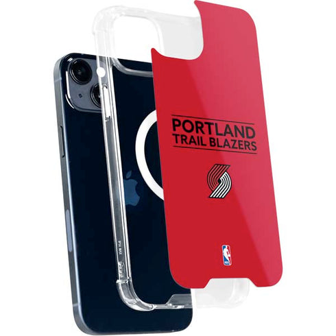 NBA Portland Trail Blazers Standard - Red iPhone 15 Plus MagSafe Case