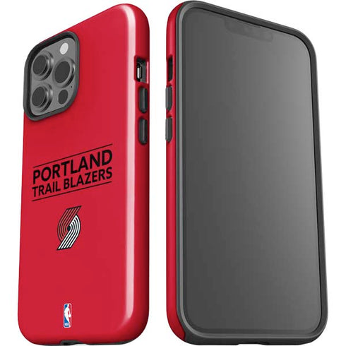 NBA Portland Trail Blazers Standard - Red iPhone 15 Pro Max Impact Case