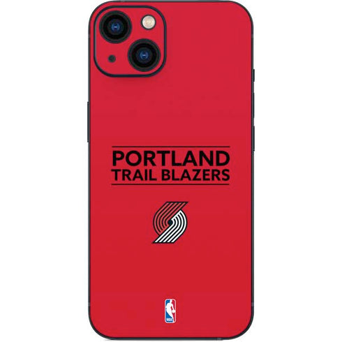 NBA Portland Trail Blazers Standard - Red iPhone 14 Skin