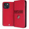 NBA Portland Trail Blazers Standard - Red iPhone 15 Plus Folio Case