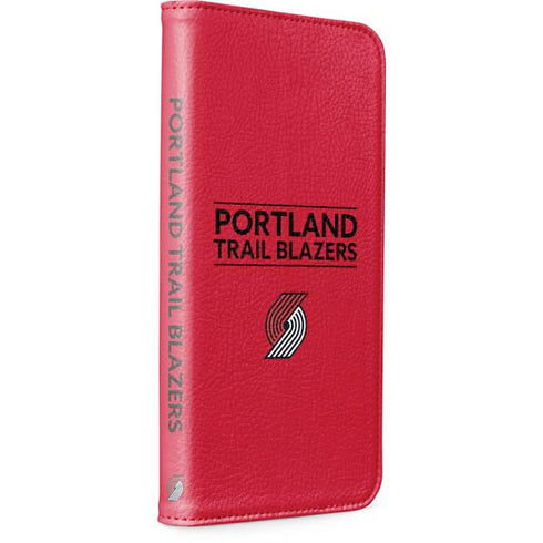 NBA Portland Trail Blazers Standard - Red iPhone 15 Pro Max Folio Case