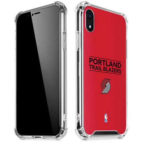 NBA Portland Trail Blazers Standard - Red iPhone XR Clear Case