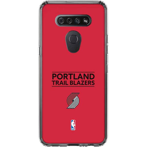 NBA Portland Trail Blazers Standard - Red LG K51/Q51 Clear Case