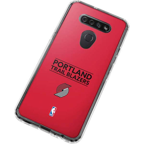 NBA Portland Trail Blazers Standard - Red LG K51/Q51 Clear Case