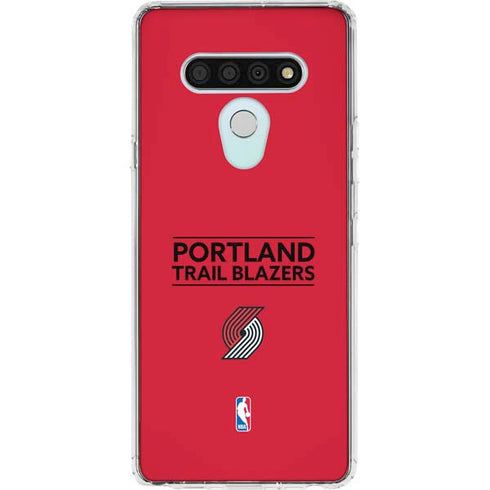 NBA Portland Trail Blazers Standard - Red LG Stylo 6 Clear Case