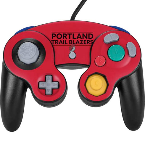 NBA Portland Trail Blazers Standard - Red Nintendo GameCube Controller Skin