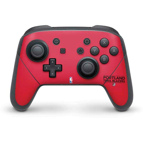 NBA Portland Trail Blazers Standard - Red Nintendo Switch Pro Controller Skin