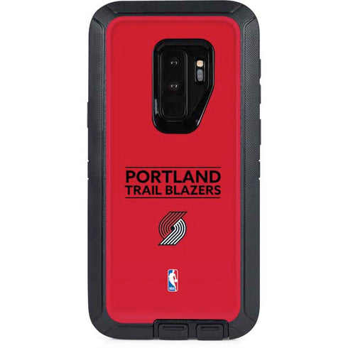 NBA Portland Trail Blazers Standard - Red Otterbox Defender Galaxy Skin