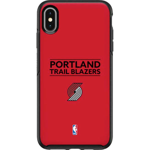 NBA Portland Trail Blazers Standard - Red Otterbox Symmetry iPhone Skin