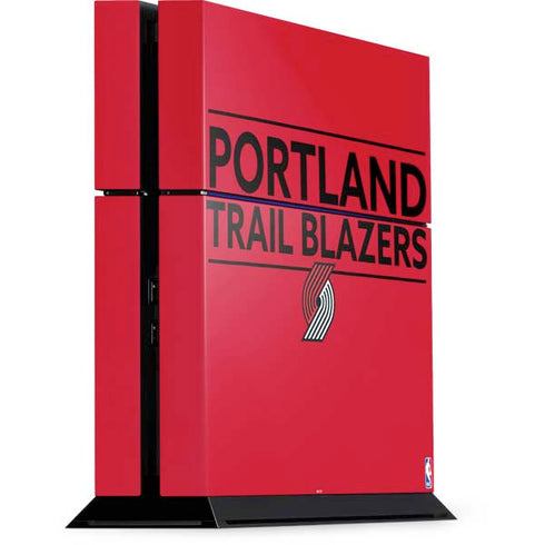 NBA Portland Trail Blazers Standard - Red PS4 Console Skin