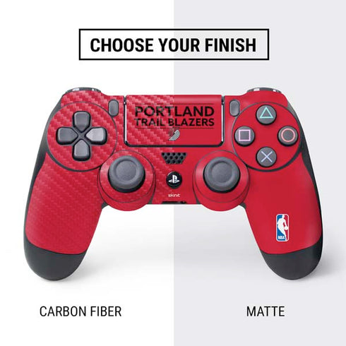 NBA Portland Trail Blazers Standard - Red PS4 Controller Skin