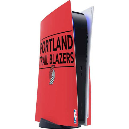 NBA Portland Trail Blazers Standard - Red PS5 Console Skin