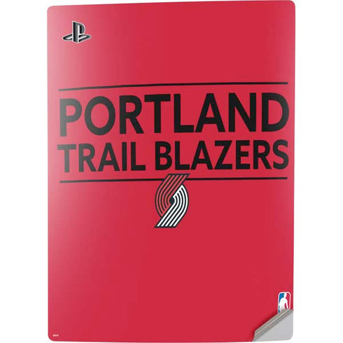 NBA Portland Trail Blazers Standard - Red PS5 Digital Edition Console Skin