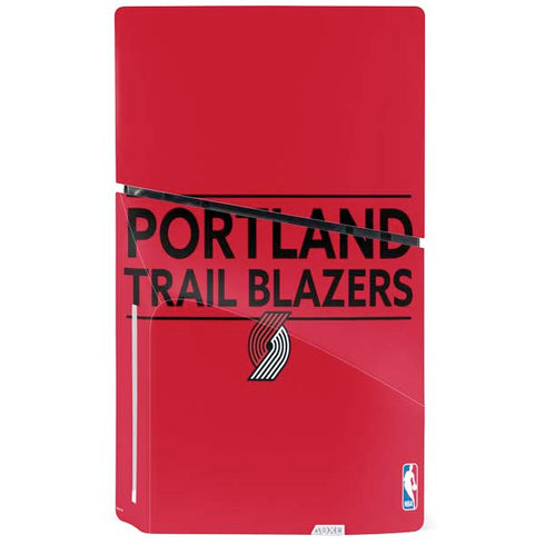 NBA Portland Trail Blazers Standard - Red PS5 Slim Disk Bundle Skin