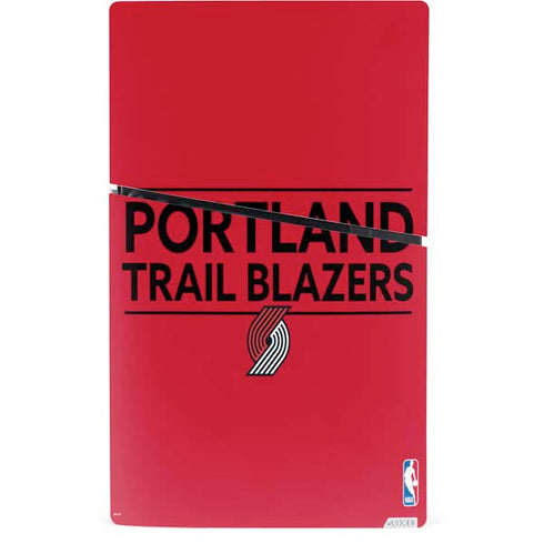NBA Portland Trail Blazers Standard - Red PS5 Slim Digital Edition Bundle Skin