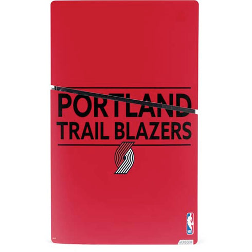 NBA Portland Trail Blazers Standard - Red PS5 Slim Digital Edition Console Skin