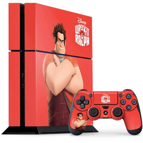 Disney Wreck-it Ralph Portrait PS4 Console and Controller Bundle Skin