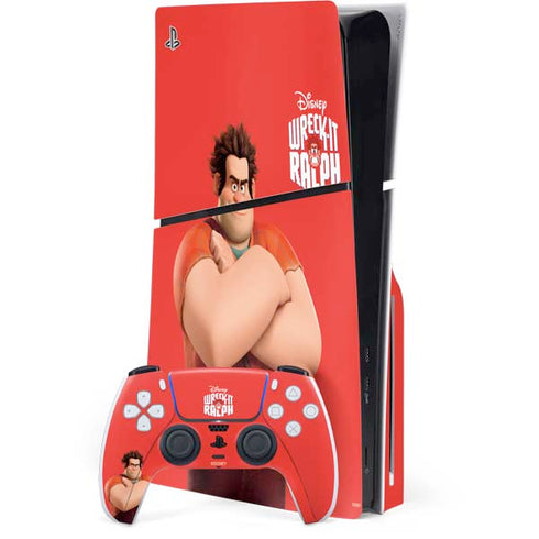 Disney Wreck-it Ralph Portrait PS5 Slim Disk Bundle Skin