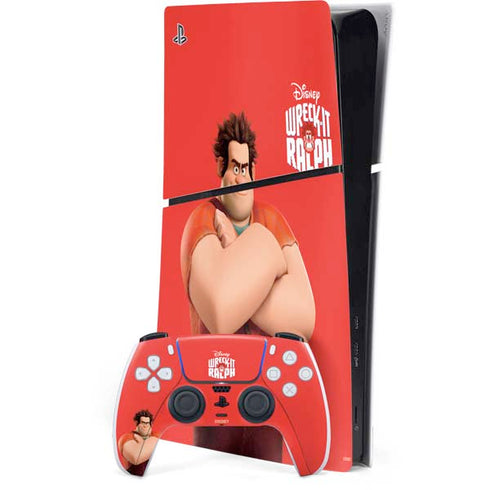 Disney Wreck-it Ralph Portrait PS5 Slim Digital Edition Bundle Skin