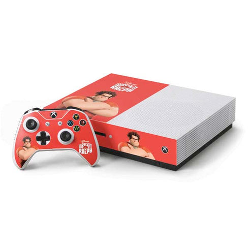 Disney Wreck-it Ralph Portrait Xbox One S Console and Controller Bundle Skin