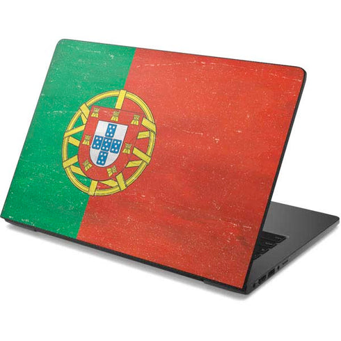 Portugal Flag Distressed Dell Chromebook Skin