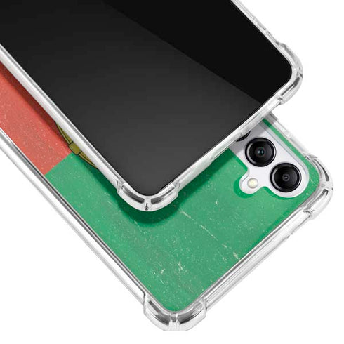 Portugal Flag Distressed Galaxy A14 5G Clear Case