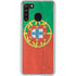 Portugal Flag Distressed Galaxy A21 Clear Case