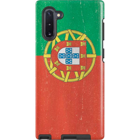 Portugal Flag Distressed Galaxy Note 10 Pro Case