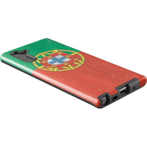Portugal Flag Distressed Galaxy Note 10 Pro Case