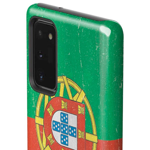 Portugal Flag Distressed Galaxy Note20 5G Pro Case