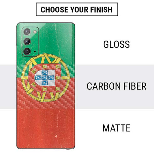 Portugal Flag Distressed Galaxy Note20 5G Skin